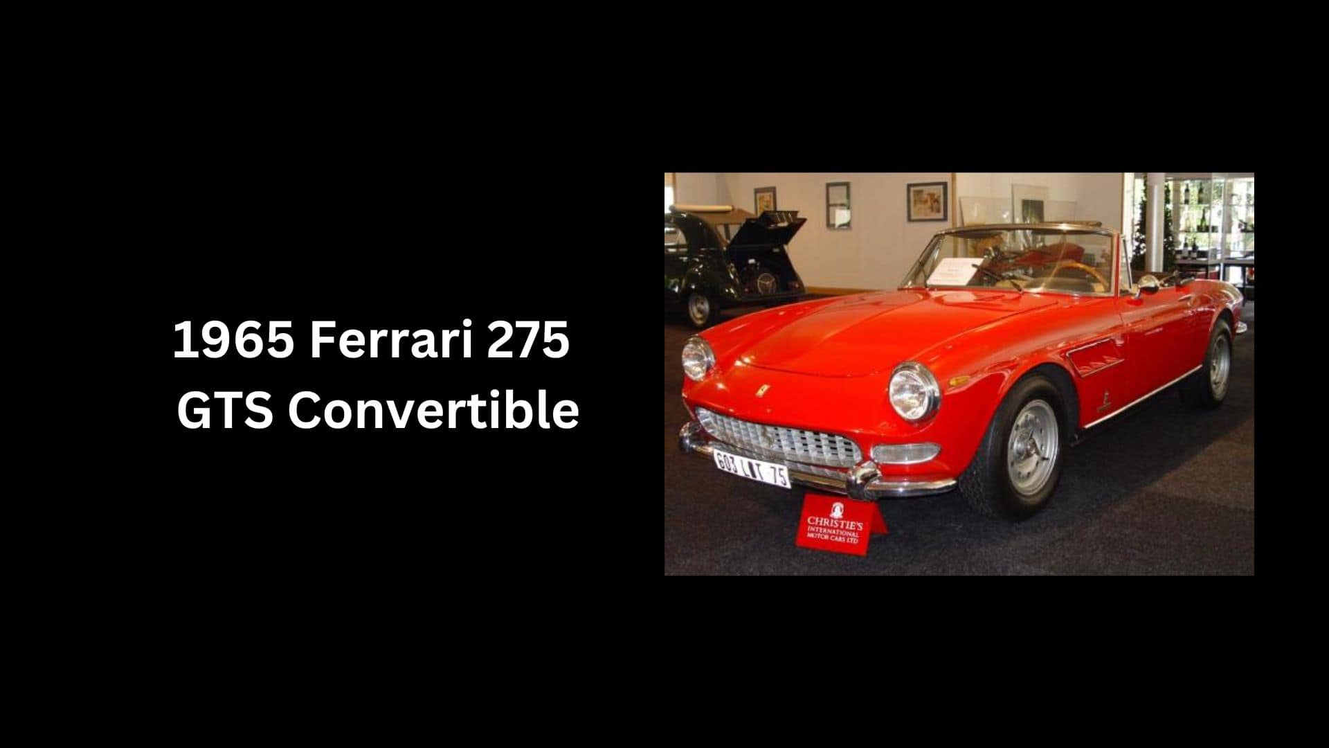 1965 Ferrari 275 GTS Convertible