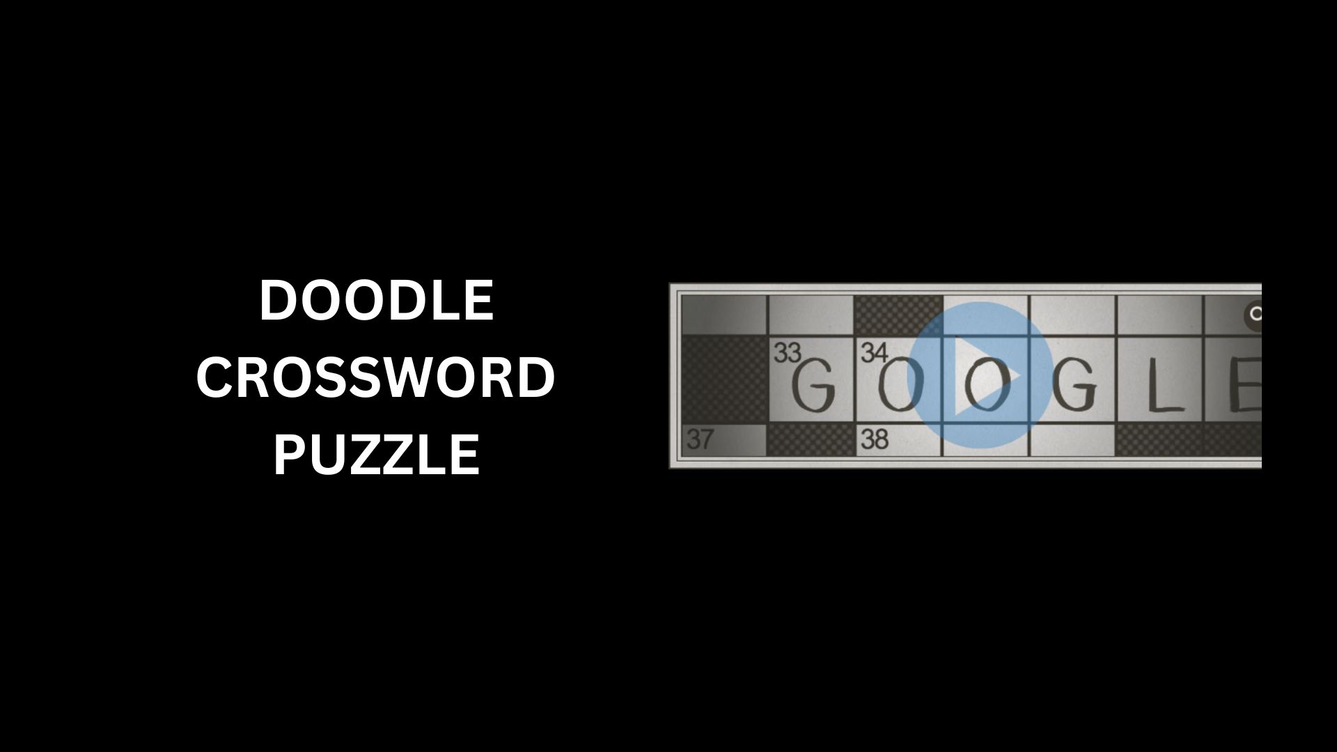 Doodle Crossword Puzzle